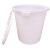 卉营（HUIYING） 水桶 260#塑料水桶水缸带盖 605*635mm 红白 颜色随机/个 可定制