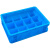 定制加厚EU分格周转箱塑料收纳箱大号五金工具零件盒塑胶框蓝色 EU43120-3 40cm*30cm*12cm