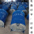 桶360L专用户外环卫铁皮市政大号挂车带盖物业桶加厚 盖子(蓝色/绿色)