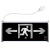 谋福 CNMF9662新国标带插头款消防指示灯 LED安全出口疏散标志灯 紧急通道指示灯（单面双向 带插头）