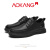奥康（Aokang）皮鞋2024夏季新款休闲商务正装男鞋透气舒适薄款英伦风男士德比鞋 黑色 41
