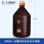 京京 玻璃棕色透明蓝盖丝口试剂瓶高硼硅蓝盖瓶100/250/500/1000ml 高硼硅棕色 3000ml