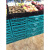 加厚塑料折叠筐货架 水果筐陈列筐 周转框超市水果店摆果框展示筐 湖蓝色 60*40*22厘米