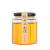 纪文果酱分装玻璃瓶六棱带盖六角密封蜂蜜空瓶辣椒酱食品柠檬膏玻璃罐 4个500毫升