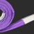 稳斯坦 WST826 搬运吊装捆绑带拖车救援绳 扁平紫色1吨6米 起重涤纶扣型吊车行吊带