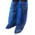 京斯坦 雨鞋套加厚防水鞋套室内外PE防滑耐磨长高筒脚套 蓝色普厚款直筒(4g)(100个)