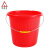 巨成云 水桶【21L无盖款】塑料手提水桶红色大小水桶带盖子耐摔 红色水桶