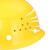 蓝炎 京山诺安 应急用安全帽印字建筑工地工程施工工厂定制国标加厚透气头帽 V型安全帽透气旋钮蓝色