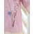 出纯套装女夏季高级感品牌气质中年妈妈夏季棉麻套装中老年短袖t恤女 23063粉色套装 4XL 建议140-160斤左右
