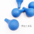 蓝色吸水球玻璃刻度吸管吸球实验室用橡胶吸球吸耳球移液管蓝皮头 蓝吸球