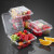 天元一次性水果盒 草莓车厘子包装盒 有盖透明水果蔬菜保鲜盒1000ml装 加厚款 盒重39.5克 200个/箱