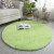 圆形地毯吊篮瑜伽垫电脑椅房间卧室茶几床边毯客厅丝毛地毯 短毛 果绿色 直径40cm