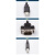 USB-MPI兼容S7-200/300plc编程线下载线6GK1571-0BA00-0AA0 黑色_1571隔离款 3M
