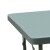 工品云超 绿色吹塑折叠桌 户外野战餐桌 便携式折叠方桌【87*87*74cm】不含椅子