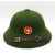 NY-NYM越南绿帽迷彩帽头盔带网帽表演道具盔式太阳帽遮阳帽户外活动帽 绿色军帽无徽 L(58-60cm)
