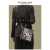 酷奇袋鼠（KUQIDAISHU）女包2022年新款包包今年流行刺绣小托特mini两用手提斜挎包潮 黑色