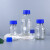 试剂瓶玻璃蓝盖试剂瓶透明玻璃瓶蓝盖丝口流动相瓶 带刻度玻璃瓶 1000ML
