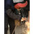 DYQT套袖焊工劳保袖套电焊保护防烫耐磨耐高温电焊工护腕 桔色铁扣套袖