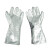 美康（meikang）MKP-0501 隔热手套 铝箔耐高温防护装备 耐1000度隔热手套 长38cm 银白
