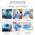 马沃斯 一次性纯丁腈手套PVC防油橡胶检查手套蓝色 L码（100只/盒）