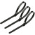 汇采 可松式活扣尼龙扎带 专业自锁式多功能理线带绑带束线带 黑色 宽7.5mmx长150mm 1包（100根）
