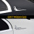 迪彦适用于奔驰加长版侧标C级E级C200L后窗叶子板飞行天使翼星标车标C 对装 加长银色(ABS材料)
