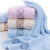 京京毛巾（Lotusun） 纯棉浴巾 吸水素色洗澡巾沙滩巾大毛巾裹巾 70*140cm 443g 蓝色
