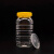 适用1000G蜂蜜瓶塑料瓶子2斤装pet密封罐1千克加厚包装蜜糖桶 2斤方黄盖 1箱50个 送标签+内盖