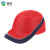 赛锐（SAIRUI）PE防撞安全帽舒适透气网眼车间防撞帽工厂维修防磕碰棒球帽鸭舌帽 红色