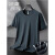 真维斯（Jeanswest）T恤男士冰丝短袖夏季薄款2023新款纯色圆领夏天宽松速干时尚衣服 M221深灰 XL135-155斤