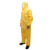 杜邦(DU PONT)Tychem2000 C级带帽连体耐多种高浓度化学耐腐蚀酸碱隔离衣 黄色 XL