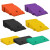 马路牙子塑料台阶垫 斜坡垫汽车上坡垫门槛斜坡板塑料路沿坡橡塑 黑色或黄色绿色*长49宽27高11