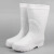 EVA白色食品卫生靴加绒食堂厨房工厂专用雨靴防滑耐油高筒棉水鞋 常规款：白色EVA高帮（不加棉） 45