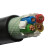 电线电缆ZC-YJV2三相4芯5芯国标铜芯交联铜带铠装地埋电力电缆 平方1m 单位：米 定制 yjv22-0.6/1KV 3*35+1*16