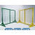 适用快递物流可移动分拣围栏车间防护隔离铁丝网仓库三角支架隔离栅栏 1.2米高*1.9米长 黄色和绿色