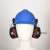 定制挂安全帽耳罩隔音降噪防噪音消音工厂工业护耳器插挂式安全帽 隔音耳罩金属支架卡扣式