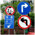 月桐（yuetong）道路安全标识牌交通标志牌-向左转弯 YT-JTB47  圆形φ600mm 