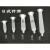 透明美式针筒点胶机日式针筒3cc5cc10cc30cc55cc灌胶美式针头针管 5cc针筒(黑色)+活塞