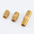 黄铜六角对丝加长加厚对丝 4/6分等径内接双外丝直接水管接头配件 4分4cm加长
