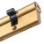 寻程 防盗门铜锁芯65mm-120mm铜进户门锁芯AB型锁芯 110mm中心（55+55）单位：个