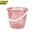 京洲实邦 粉色17L 大容量加厚手提透明塑料水桶储水桶学生员工宿舍便携水桶JZSB-8033