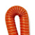 楷赫 高温硫化管 耐高温硅胶软管通风管排风管热风管 桔红内径25mm*4m（4米1根）