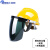 定制电焊面罩全帽式支架面屏防护冲击头戴式焊帽专用烧氩弧焊接 黄色安全帽+支架+灰屏
