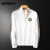 阿玛普 ARMRLPU品牌新款半链接立领长袖上衣时尚潮流男士卫衣厂家直销 白色 M