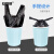 安赛瑞 一次性黑色塑料垃圾袋 手提背心式 商用物业办公用 100只装 宽50cm长53cm 27011