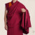 ZOCI西藏喇嘛披单藏传僧服细布铁麻披肩袈裟藏族大披肩密宗僧衣3米x红 紫色 x 仿铁麻 3米