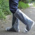 百舸 一次性鞋套长筒漂流防雨脚套 透明4.2丝35*70CM