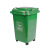 户外环卫垃圾桶带盖50L商用分类垃圾箱240升塑料垃圾桶 红色 有害垃圾 240L加厚款配轮盖