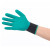 舒士 乳胶发泡手套【6双】尼龙防滑手套 挂胶浸胶浸塑涂胶涂掌塑胶线手套 绿色 S210
