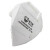 保为康口罩独立包装 防飞沫防雾霾防尘防工业粉尘PM2.5防护口罩 1860V耳挂（60只）